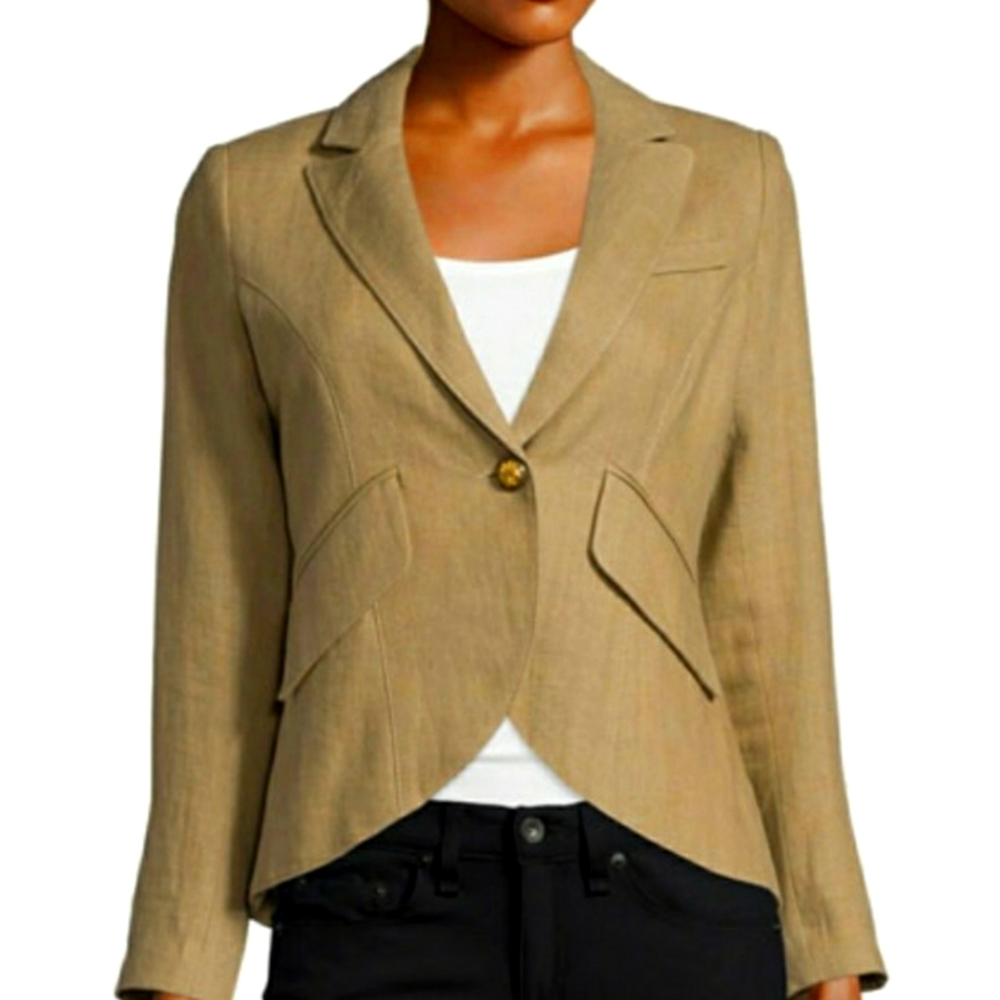 Smythe Linen Blazer, size P/S EUC
